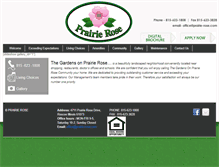 Tablet Screenshot of prairie-rose.com